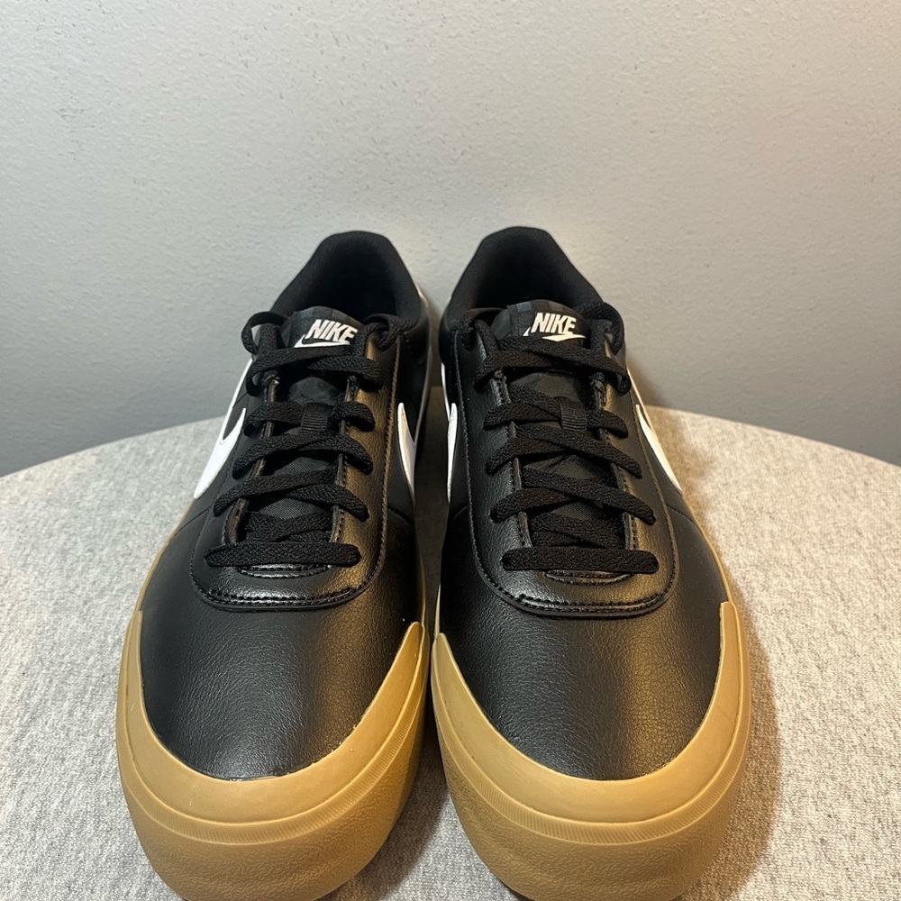 Nike Court Shot Black White Gum Bottom Sneaker Men's Shoe Size 11 FQ8146-003​​ - Picture 3 of 11